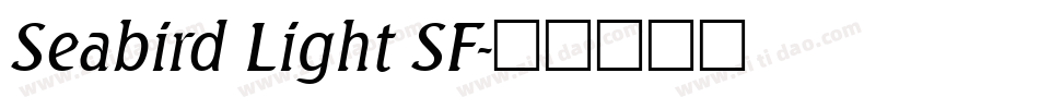 Seabird Light SF字体转换
